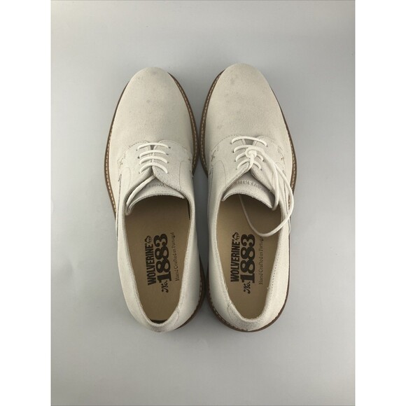 WOLVERINE 1883 Henrik Plain Toe Oxford Cream Men\'s Shoes Size 9.5 US W08623 main image 9